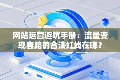 网站运营避坑手册：流量变现套路的合法红线在哪？